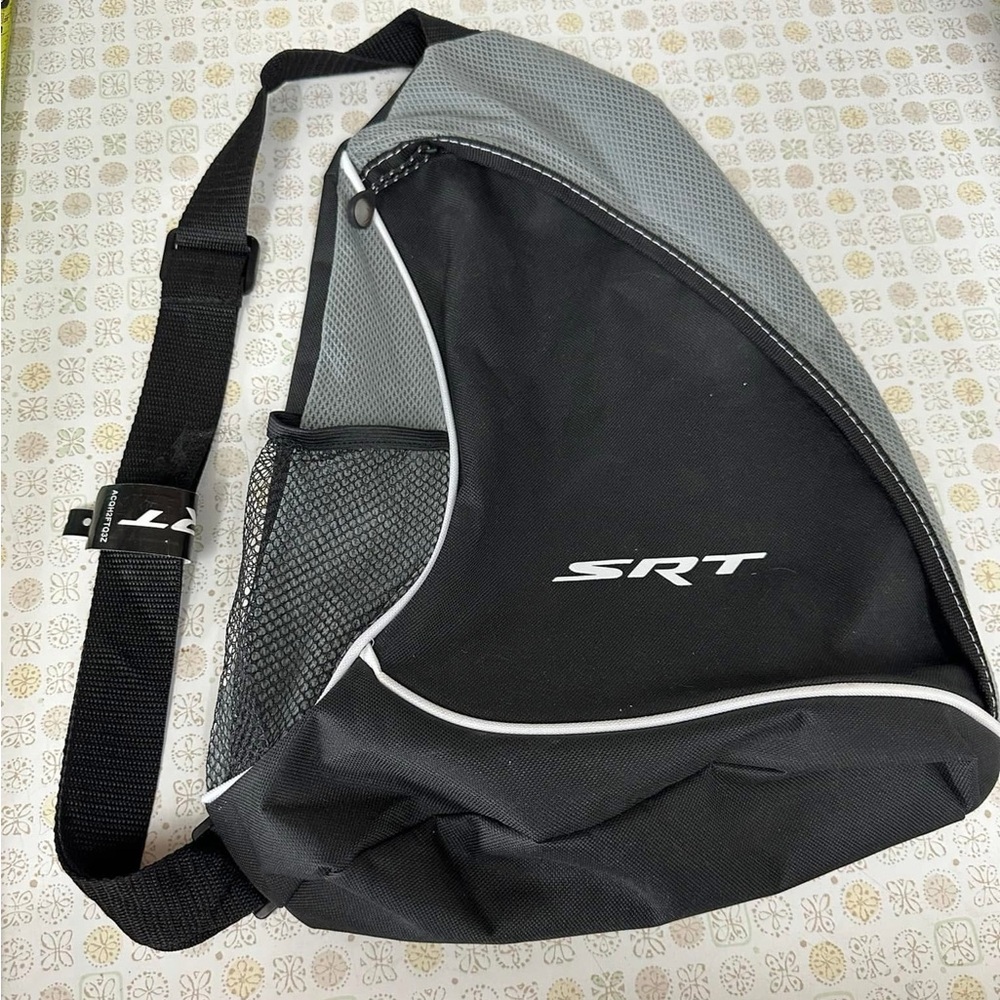 Black and Gray Men's Sling Bag